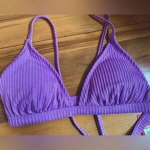 NWT Purple Bikini Swim Top